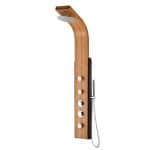 Colonne de douche PD22 - Bambou et aluminium noir