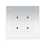 JX-T002 - Tête de douche carrée encastrable avec jets 40cm - Chrome