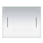 JX-T015 - Tête de douche encastrable avec cascades 60cm x 50cm - Chrome
