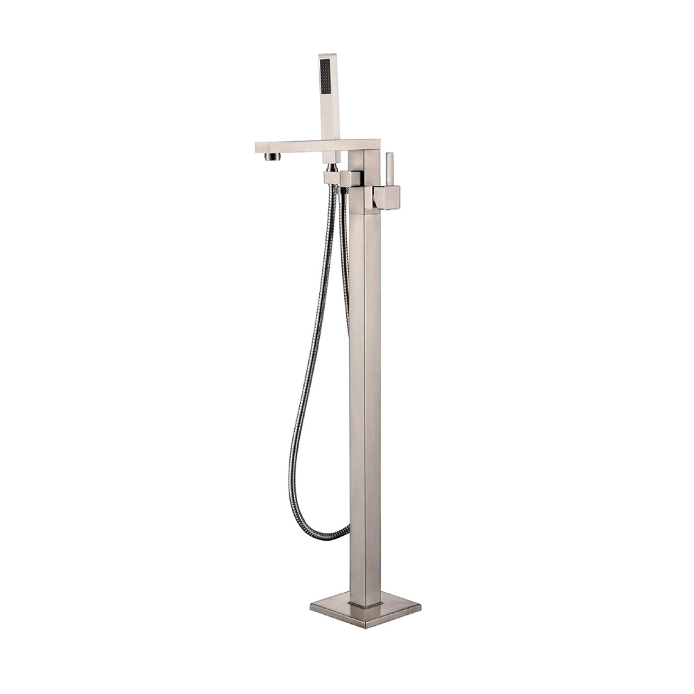 Robinet de bain autoportant - Chloris - Nickel brossé