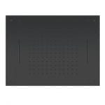 JX-T015 - Tête de douche noire encastrable avec cascades 60cm x 50cm - Noire