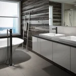 Robinet de bain Kontour - Noir et Chrome – Image 2