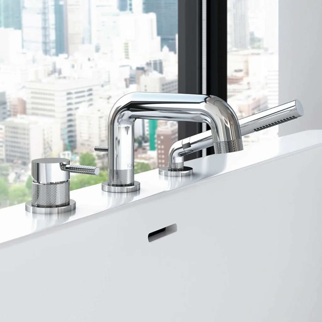 Robinet de bain Preciso avec douchette Chrome
