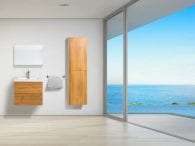 Vanité de salle de bain Fano 24 pouces et meuble de rangement - Bois