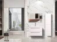 Vanité de salle de bain 30 pouces Fiorentina - Blanche