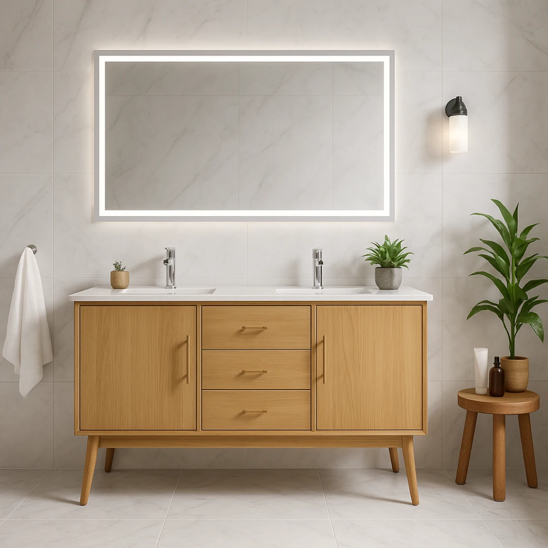 Miroir LED Chauffant 60″ x 32″