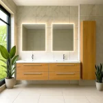 Vanité de salle de bain 72 pouces Veronika – Bois