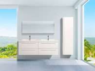Vanité de salle de bain 60 pouces Lazio – Blanche