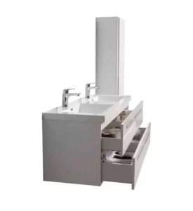 Vanité de salle de bain 60 pouces Lazio – Blanche