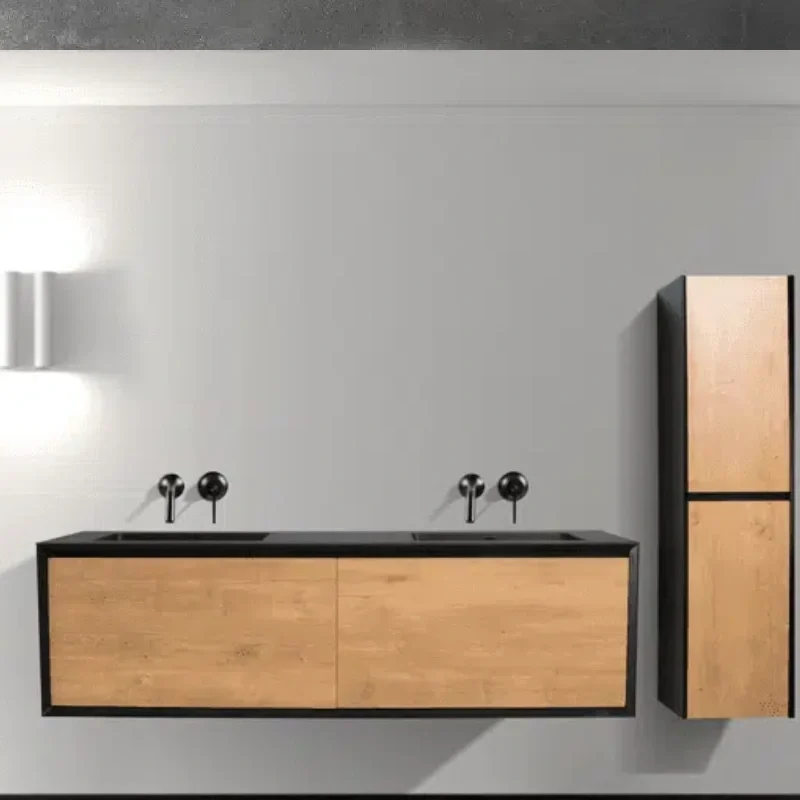 Vanité de salle de bain 75 pouces Kelia – Chêne