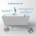 Catherina - bain autoportant 59" – Image 4