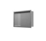 Niche de douche rectangulaire en acier inoxydable brossé - 14″ × 16″