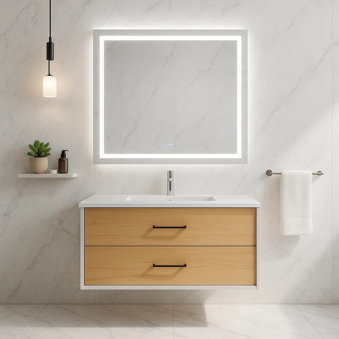 Miroir LED Chauffant 36″ x 32″