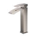 Robinet de salle de bain Pivoine -Nickel brossé