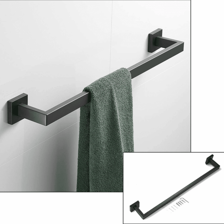 Ensemble noir mat pour la salle de bain