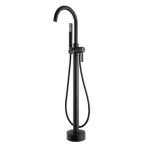 Robinet de bain autoportant Noir Jacinthe Robinetterie de bain autoportant