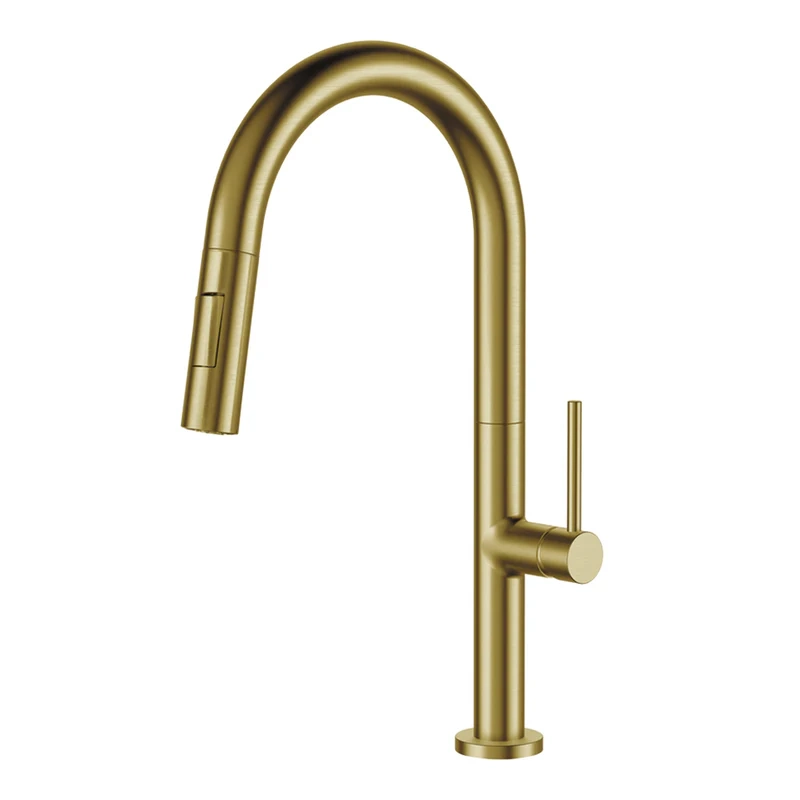 Robinet de cuisine Pantera -Or Champagne Robinet de cuisine Pantera -Or Champagne – Image 1