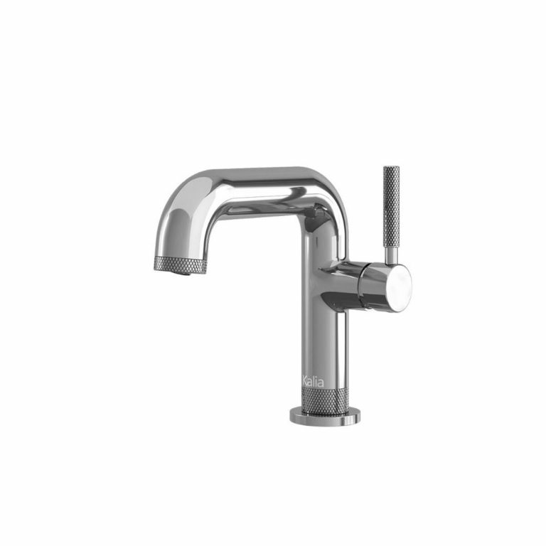 Robinet de lavabo monotrou Preciso avec drain à pression- Chrome