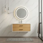 Panneau mural PVC effet marbre blanc mat 100 x 250 cm