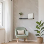 Panneau mural PVC effet marbre gris mate 100 x 250 cm