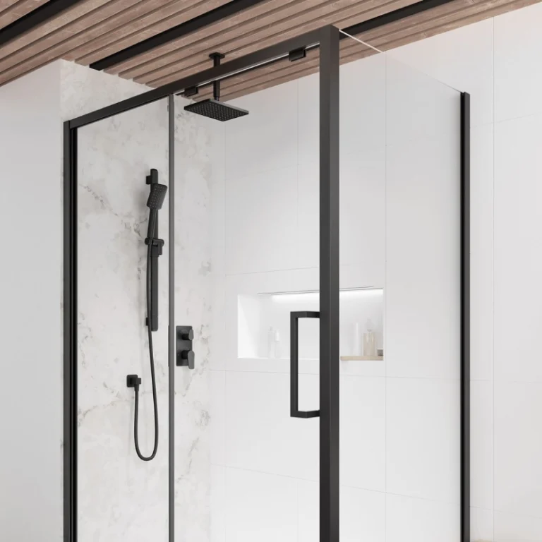 Ensemble de robinetterie de douche TD2 Moroka – Noir
