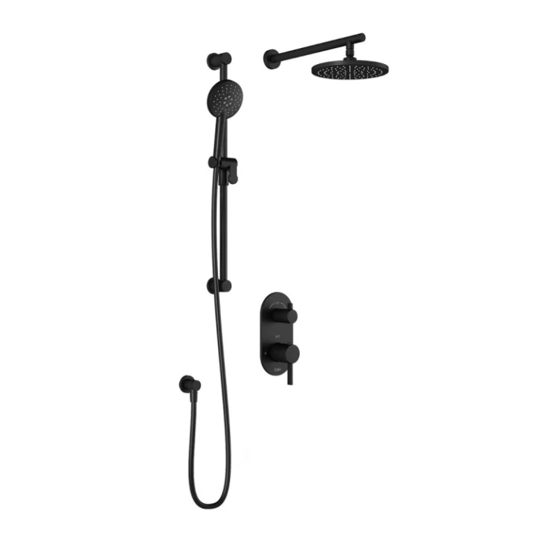 Ensemble de robinetterie de douche TD2 Roundone - noir