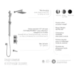 Ensemble de robinetterie de douche TD2 Squareone - Caractéristiques