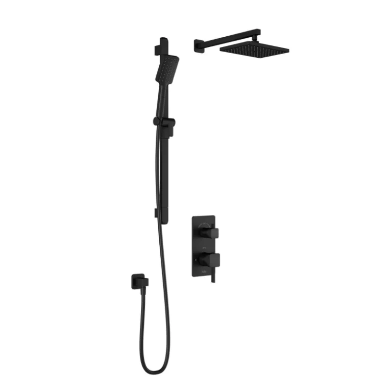 Ensemble de robinetterie de douche TD2 Squareone - Noir