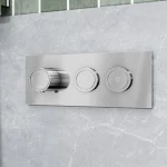 Valve thermostatique - Ensemble de robinetterie de douche poussoir TB2 Roundone – Chrome