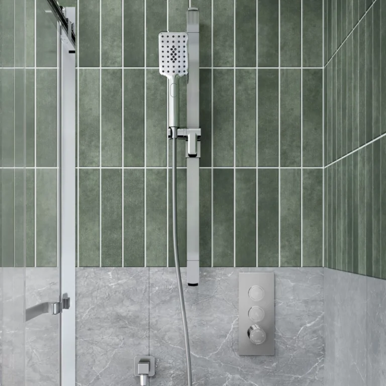 Ensemble de robinetterie de douche poussoir TB2 Roundone – Chrome