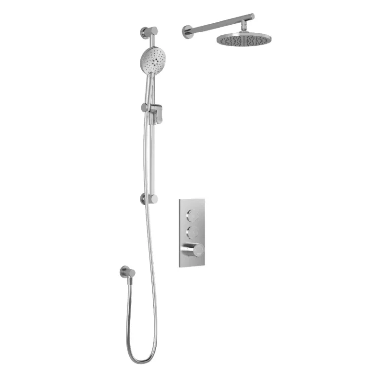 Ensemble de robinetterie de douche poussoir TB2 Roundone – Chrome