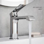 Robinet de salle de bain Sobrio (sans drain) – Chrome