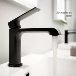 Robinet de salle de bain Sobrio (sans drain) - Noir
