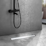 Drain de douche linéaire 32″ – Brossé