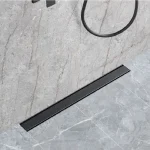 Drain de douche linéaire 32″ – Noir