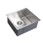 Évier de cuisine simple 23″x18″ 16G sans grille de fond - Brossé – Image 2