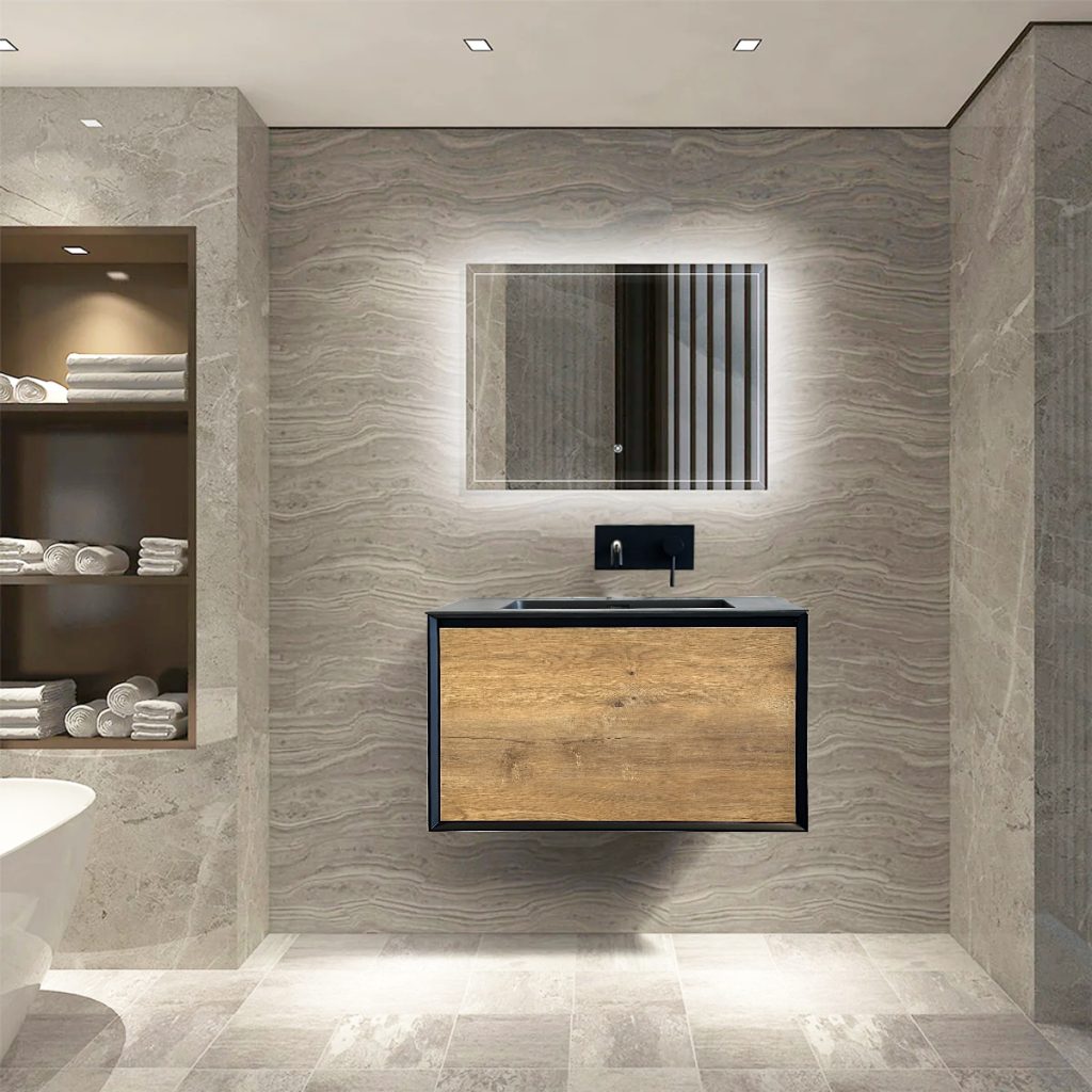 Vanité de salle de bain 30 pouces Kelia – Chêne