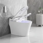 Toilette intelligente noire et blanche PD-2213-BL