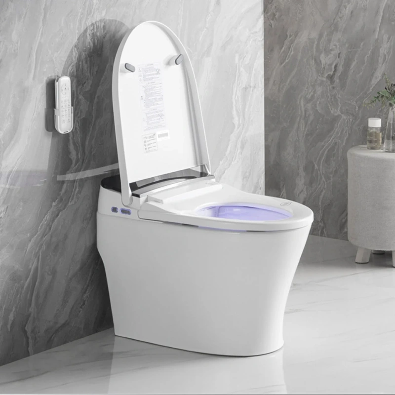 Toilette intelligente noire et blanche PD-2213-BL