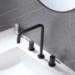 Robinet de salle de bain Roma 3 - Noir mat