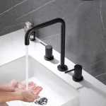 Robinet de salle de bain Roma 3 - Noir mat