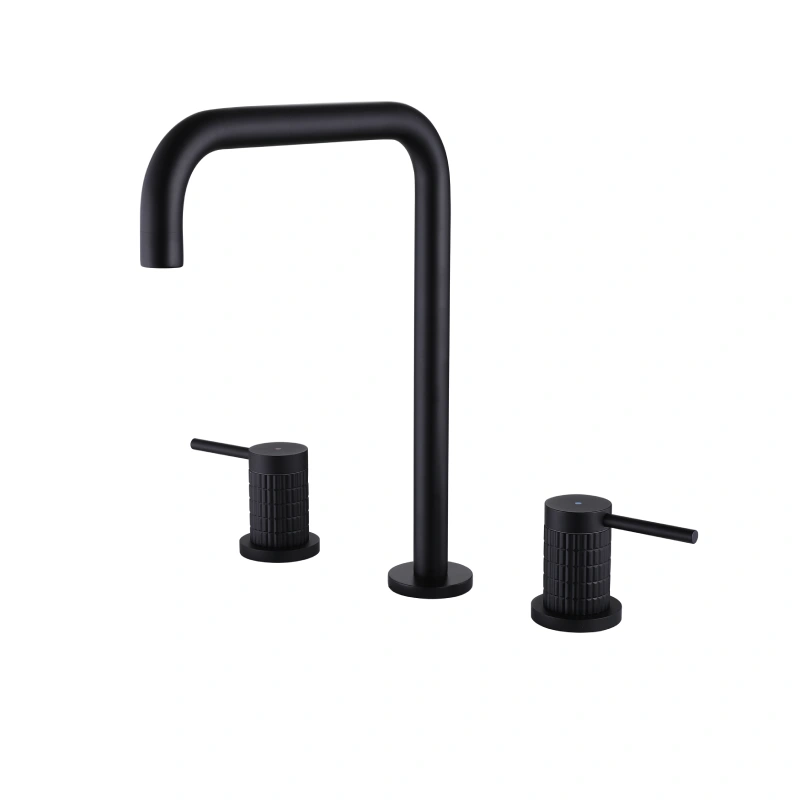Robinet de salle de bain Roma 3 - Noir mat