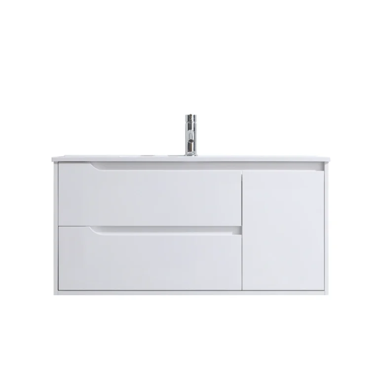 Vanité de salle de bain 40 pouces Alma - Blanc brillant