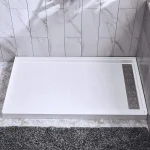 Base de douche avec drain linéaire droite 60” x 32” - Alcôve