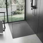 Base de douche noire svelte ultra mince 36” x 36”