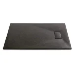Base de douche noire svelte ultra mince 48” x 32”