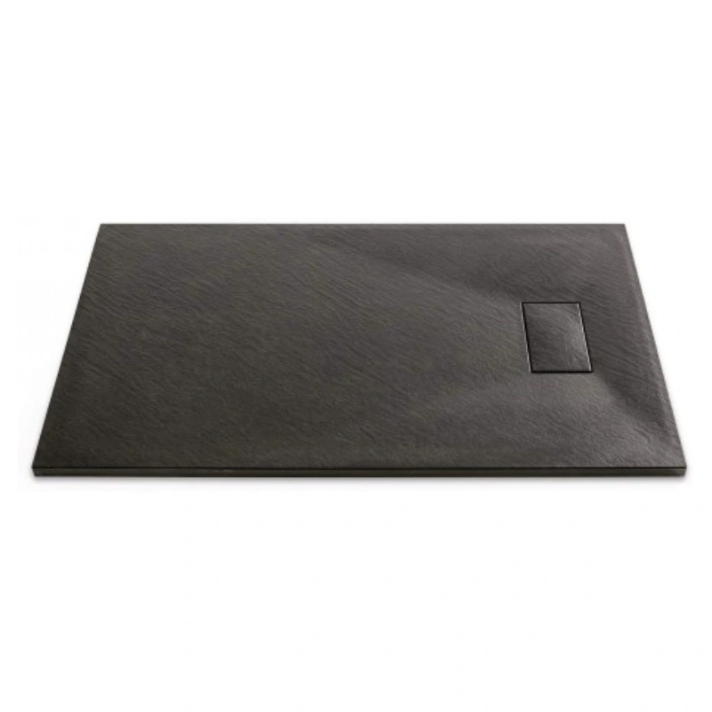 Base de douche noire svelte ultra mince 48” x 32”