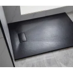 Base de douche noire svelte ultra mince 60” x 32”