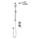 Ensemble de robinetterie de douche TD2 Roundone - Nickel pure