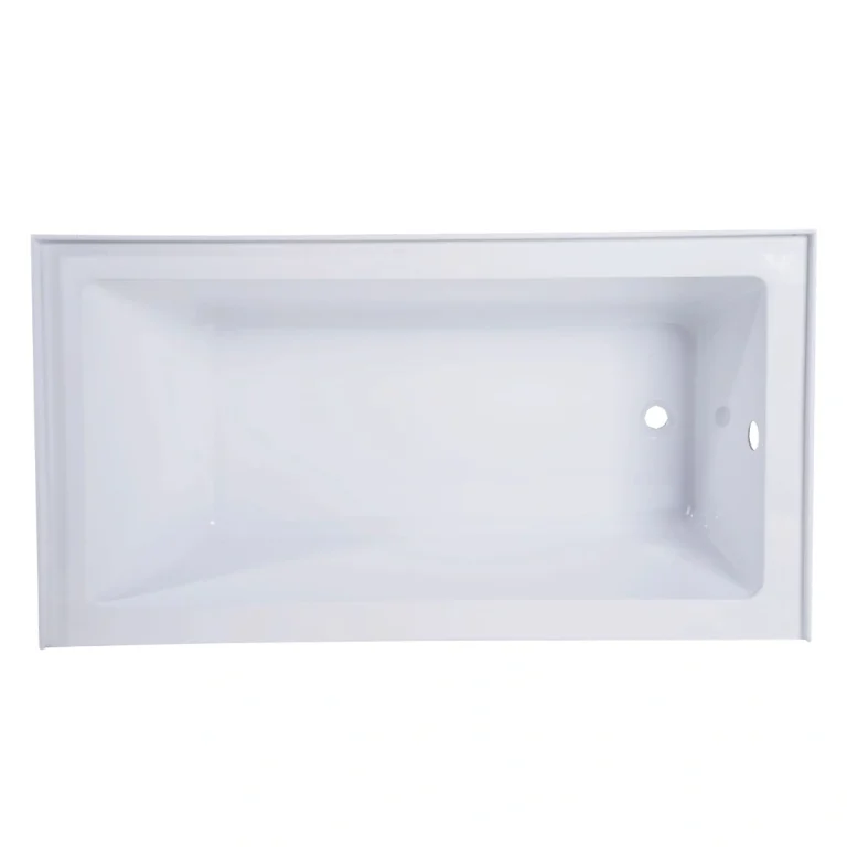 Bain douche en alcôve 60″ x 30″ (drain à droite) - vue de haut